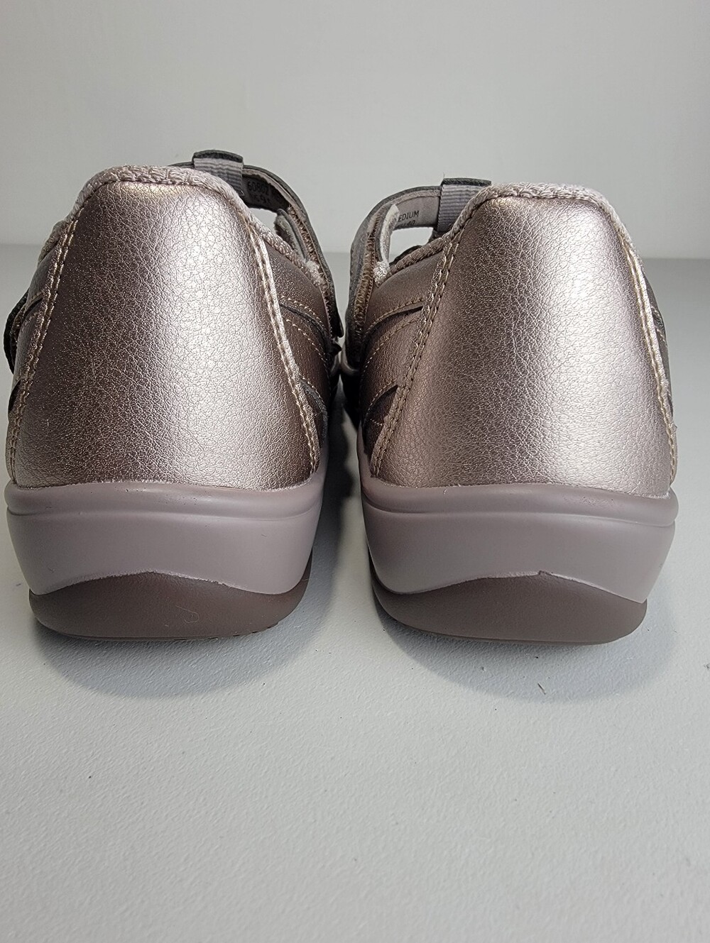 Orthofeet Juno Mary Jane Pewter Comfort Shoes Sandals Women's Sz 9.5M Adjustable - Picture 12 of 15